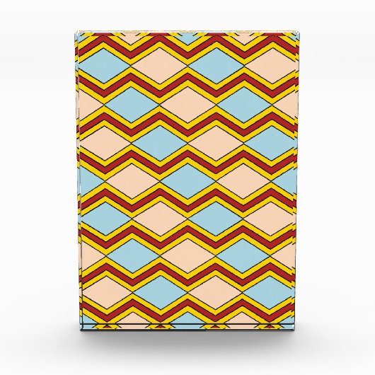 Abstracte kunst van zigels en diamanten fotoblokken (Voorkant)