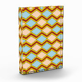 Abstracte kunst van zigels en diamanten fotoblokken (Links)