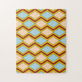 Abstracte kunst van zigels en diamanten legpuzzel (Verticaal)