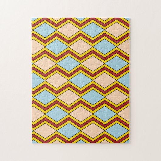 Abstracte kunst van zigels en diamanten legpuzzel (Verticaal)