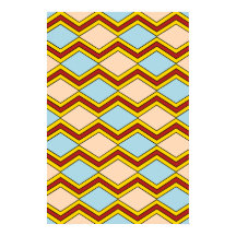 Abstracte kunst van zigels en diamanten