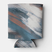 Abstracte kunst: veelzijdige penseelstreken. blikjeskoeler (Voorkant)