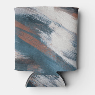 Abstracte kunst: veelzijdige penseelstreken. blikjeskoeler