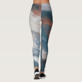 Abstracte kunst: veelzijdige penseelstreken. leggings (Achterkant)