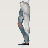 Abstracte kunst: veelzijdige penseelstreken. leggings (Links)