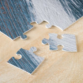 Abstracte kunst: veelzijdige penseelstreken. legpuzzel (Zijkant)