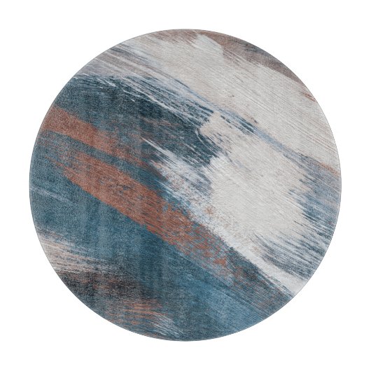 Abstracte kunst: veelzijdige penseelstreken. snijplank (Voorkant)