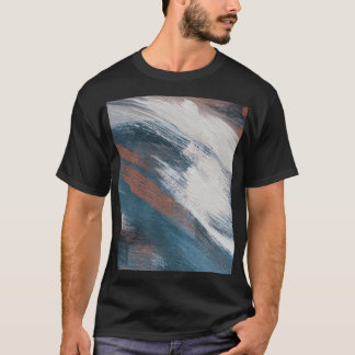 Abstracte kunst: veelzijdige penseelstreken. t-shirt