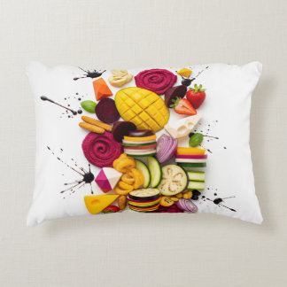 Abstracte Kunst Vegan Grazing Board op een Pure Accent Kussen