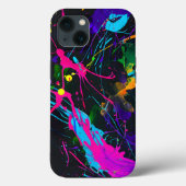 Abstracte kunst verfspatbeelding Case-Mate iPhone case (Achterkant)