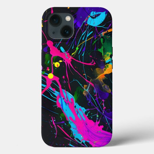 Abstracte kunst verfspatbeelding Case-Mate iPhone case (Achterkant)