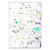 Abstracte kunst verfspatten en -vlekken kaart (Achterkant)