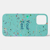 Abstracte kunst verfspatten, op maat gemaakte kleu Case-Mate iPhone case (Achterkant (horizontaal))