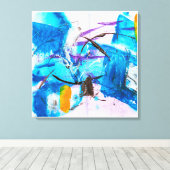 Abstracte kunst verpakt canvas print (Insitu (Houten vloer))