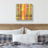 Abstracte kunst verpakt canvas print (Insitu (Slaapkamer))