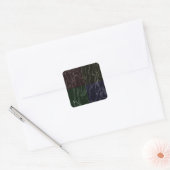 Abstracte kunst vierkante sticker (Envelop)