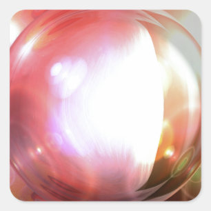 Abstracte kunst vierkante sticker