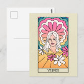 Abstracte kunst  vimzodische  tekening briefkaart (Voorkant / Achterkant)