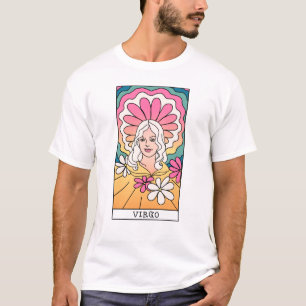 Abstracte kunst vimzodische tekening t-shirt