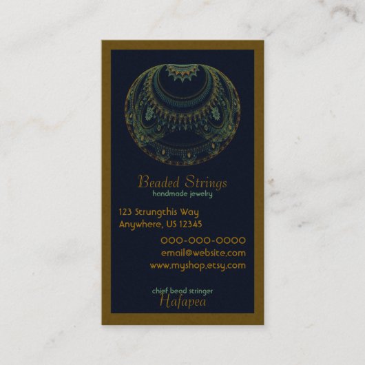 Abstracte Kunst Visitekaartje (Voorkant)