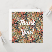 Abstracte Kunst Vlakke Wenskaart Kaart (Voorkant / Achterkant in situ)