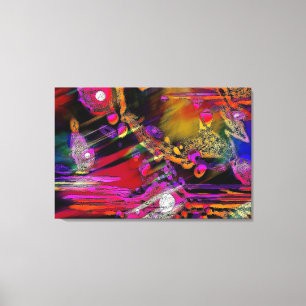 Abstracte kunst "vliegend hoog" canvas afdruk
