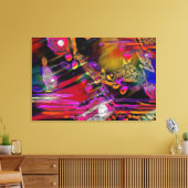Abstracte kunst "vliegend hoog" canvas afdruk (Insitu (Woonkamer))