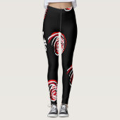 Abstracte Kunst Voeg Jouw naam toe Julia Leggings (Voorkant)