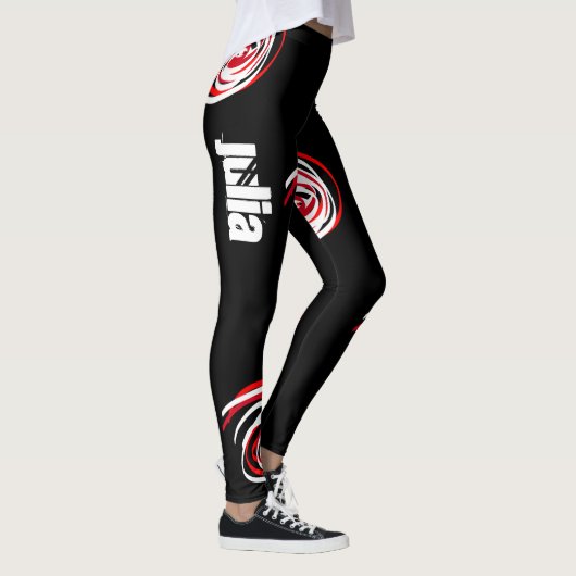 Abstracte Kunst Voeg Jouw naam toe Julia Leggings (Rechts)