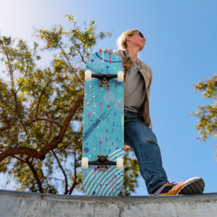 Abstracte Kunst: Vonken in de Lucht Persoonlijk Skateboard