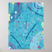 Abstracte Kunst: Vonken in de Lucht Poster (Voorkant)