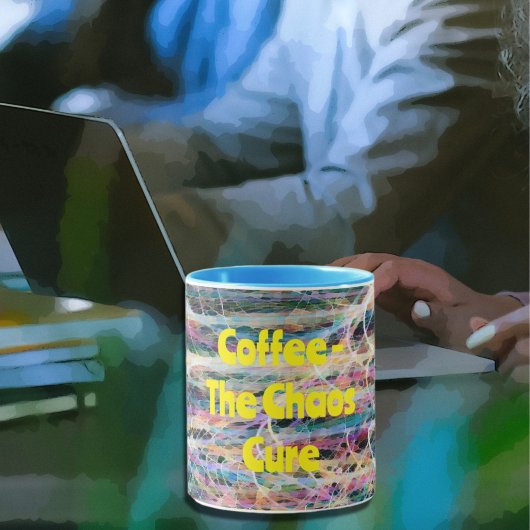 Abstracte kunst voor Chaos Cure Coffee Mok Cup