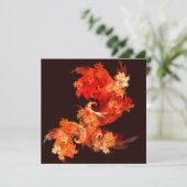 Abstracte kunst voor dansende vuurvogels (Staand voorkant)