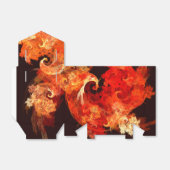 Abstracte kunst voor dansende vuurvogels bedankdoosjes (Uitgevouwen)