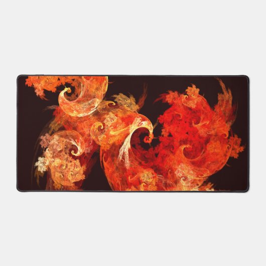Abstracte kunst voor dansende vuurvogels bureaumat (Voorkant)