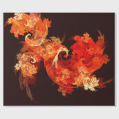 Abstracte kunst voor dansende vuurvogels cadeaupapier (Vlak)