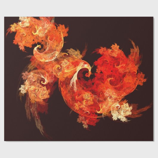 Abstracte kunst voor dansende vuurvogels cadeaupapier (Vlak)