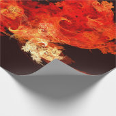 Abstracte kunst voor dansende vuurvogels cadeaupapier (Hoek)