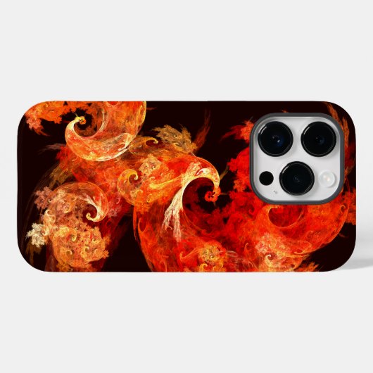 Abstracte kunst voor dansende vuurvogels Case-Mate iPhone case (Achterkant (horizontaal))