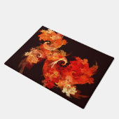 Abstracte kunst voor dansende vuurvogels deurmat (Schuin)