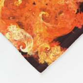 Abstracte kunst voor dansende vuurvogels fleece deken (Hoek)