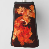Abstracte kunst voor dansende vuurvogels golfheadcover (Draai 90)