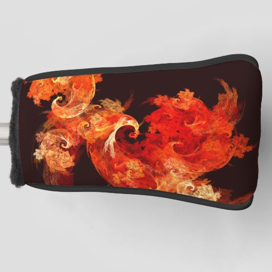 Abstracte kunst voor dansende vuurvogels golfheadcover (Voorkant)