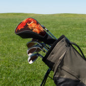 Abstracte kunst voor dansende vuurvogels golfheadcover (Insitu)