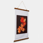 Abstracte kunst voor dansende vuurvogels hangend wandkleed (Gebogen)