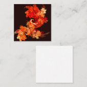 Abstracte kunst voor dansende vuurvogels informatiekaartje (Voorkant / Achterkant)