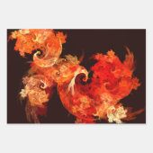 Abstracte kunst voor dansende vuurvogels inpakpapier vel (Voorkant 3)