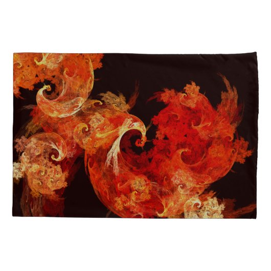 Abstracte kunst voor dansende vuurvogels kussensloop (Achterkant)