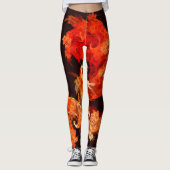 Abstracte kunst voor dansende vuurvogels leggings (Voorkant)