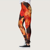 Abstracte kunst voor dansende vuurvogels leggings (Links)